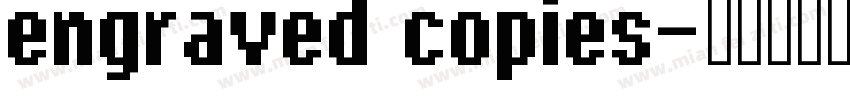 engraved copies字体转换